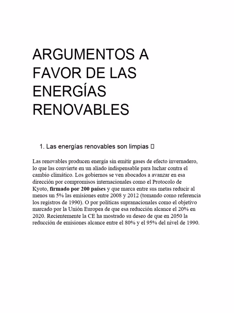 ¿Cuáles son algunos argumentos a favor de la electricidad?