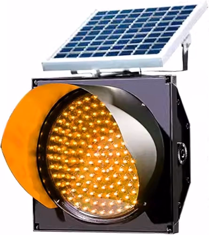 ¿Cómo funcionan los semáforos solares?