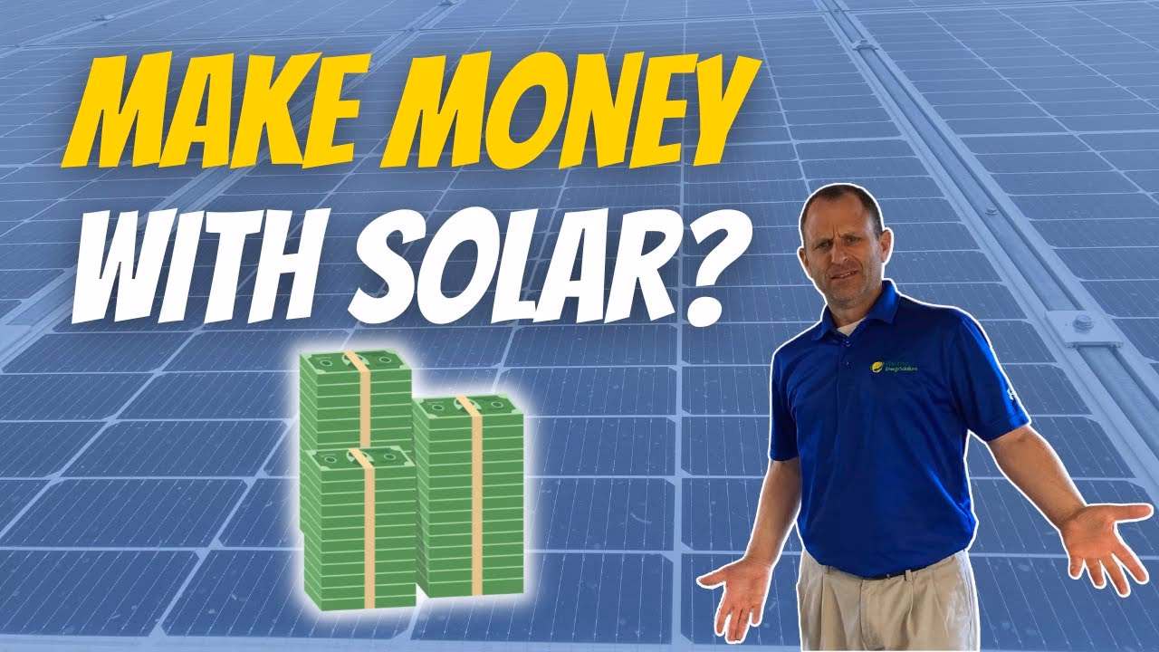How to use solar panels to make money?