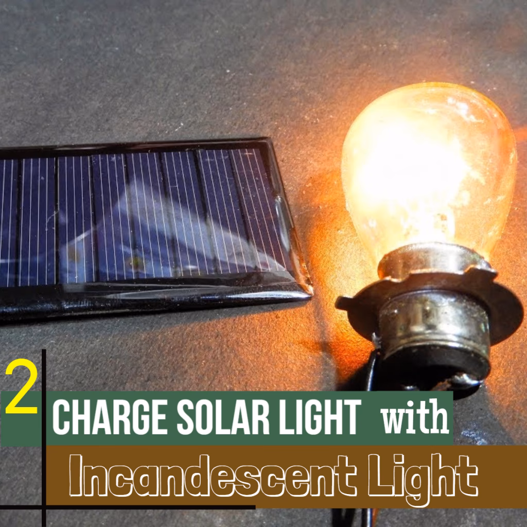 How do I know if the solar light is charging?