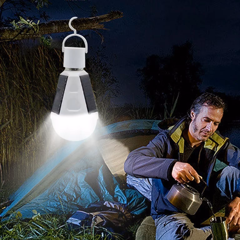 How do I know if the solar light is charging?