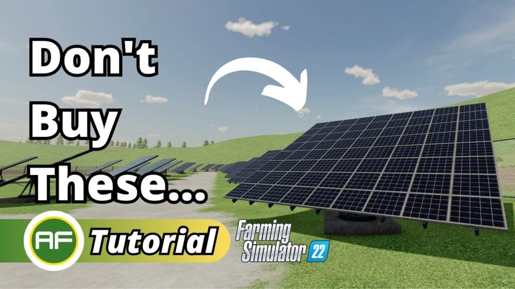 Guía de Paneles Solares para FS22: Instalación