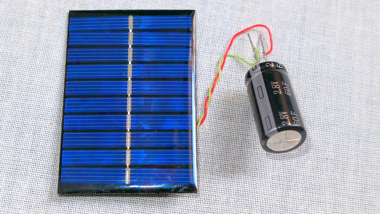 ¿Se puede cargar un supercondensador con un panel solar?