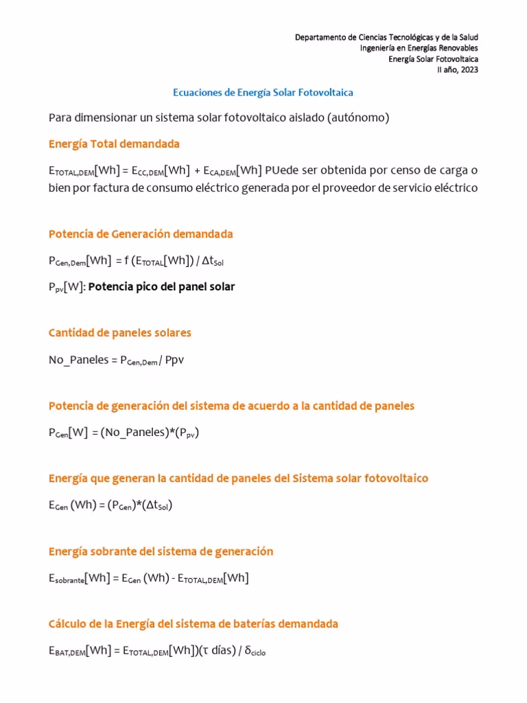 ¿Fórmula de la energía dinamica?