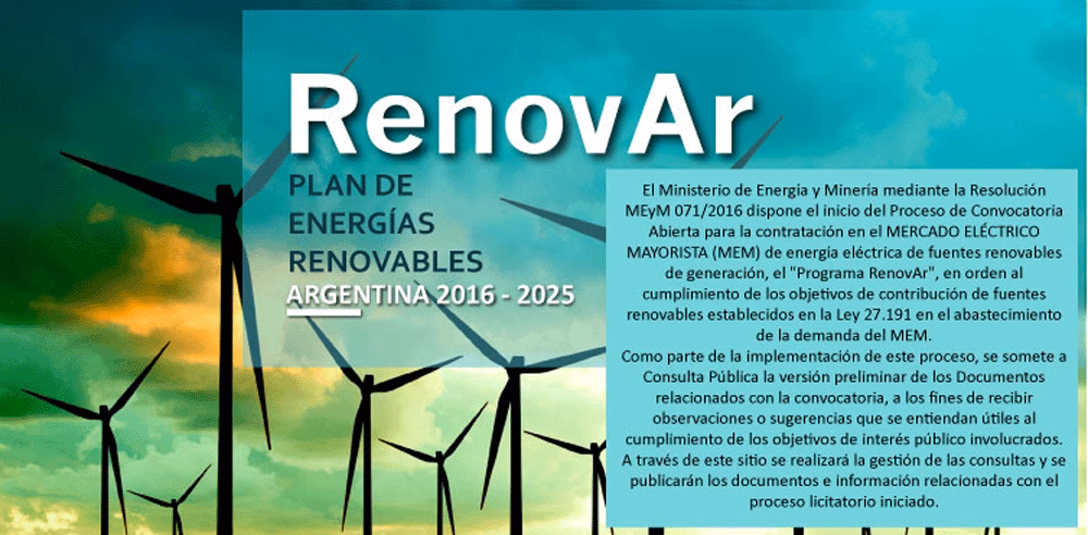 ¿Cuáles son las fuentes de energía renovables en Argentina?