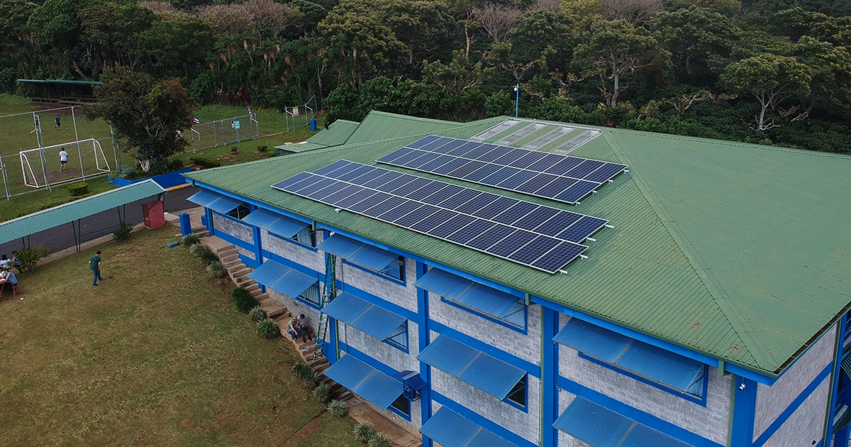 ¿Cómo se utiliza la energía en una escuela?