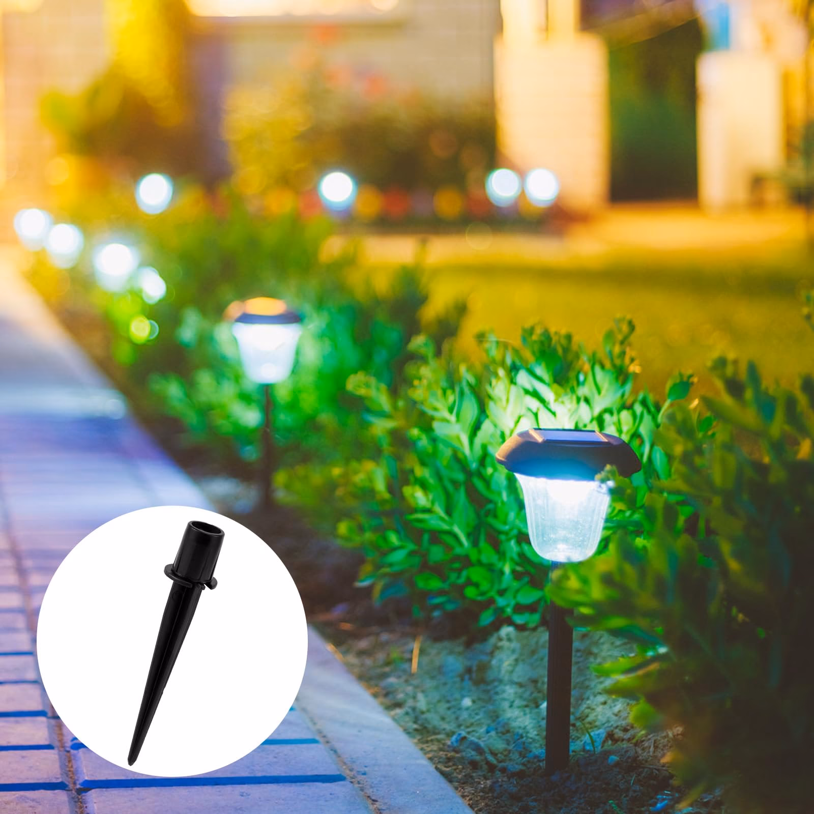 ¿Cómo funcionan las estacas solares?