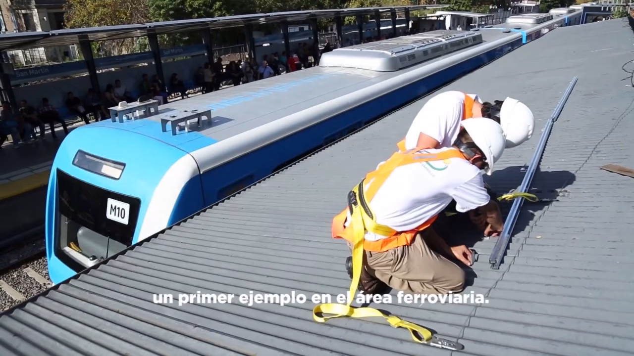 ¿Se pueden instalar paneles solares en un tren?