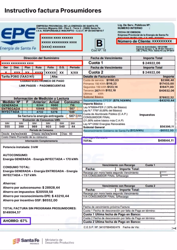 ¿Dónde puedo ver la factura de la EPE?