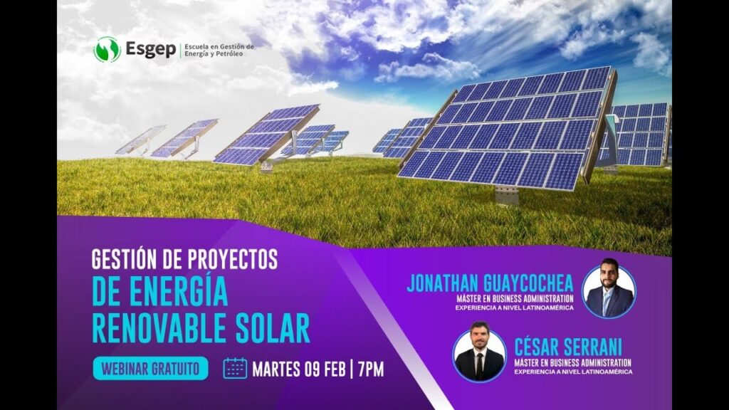 Guía para ser Gestor de Proyectos de Energía Renovable