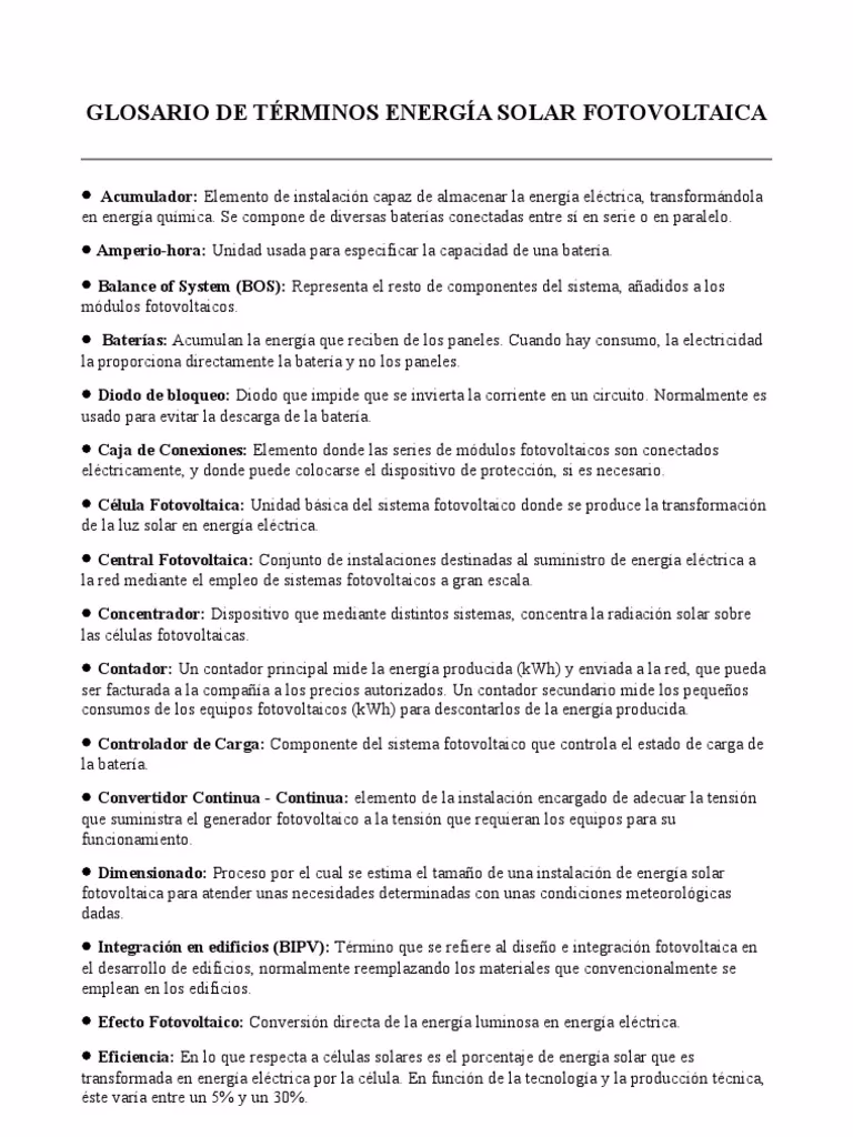 ¿Cuáles son 10 tipos de energía solar?