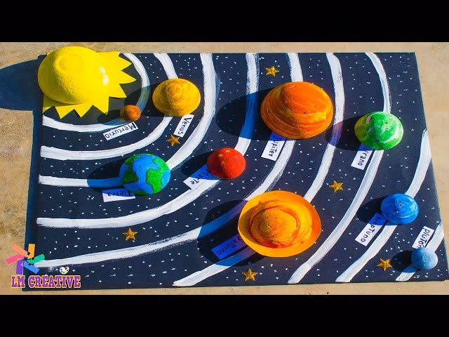 ¿Cuántos planetas tiene la maqueta del sistema solar?