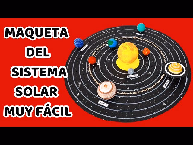 ¿Cuántos planetas tiene la maqueta del sistema solar?