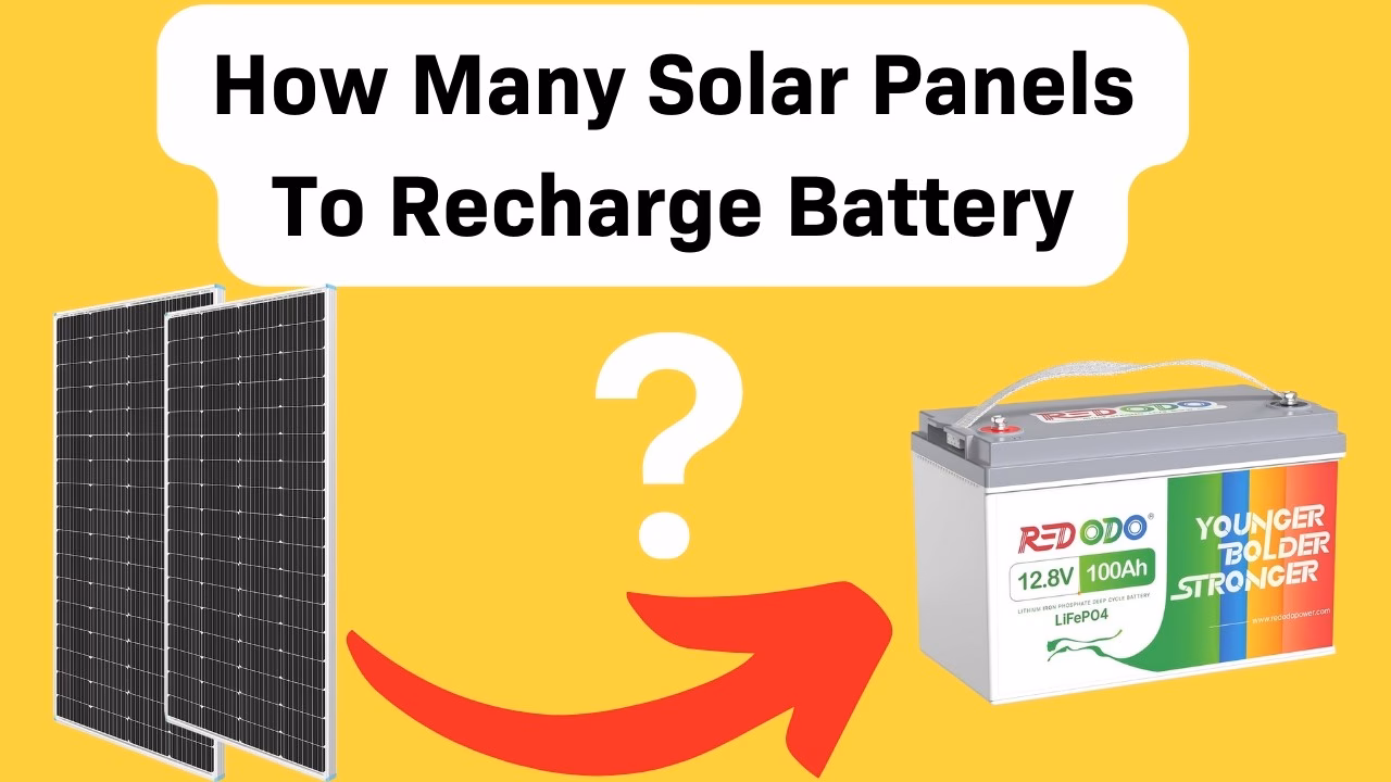 How many batteries are needed per solar panel?