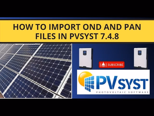 How to import a project in PVSyst?