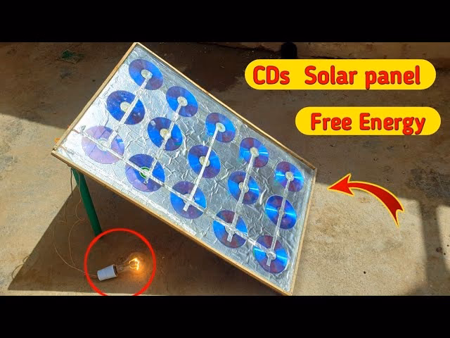 How to make a solar panel out of recycled materials?