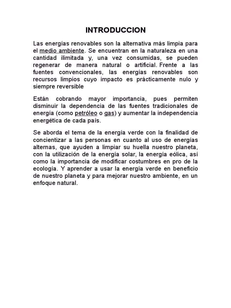 ¿Cómo hacer una introducción sobre la energía eléctrica?