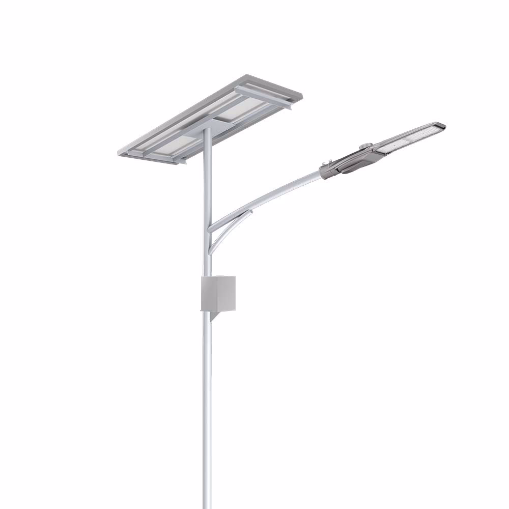 What is an integrated solar street light?
