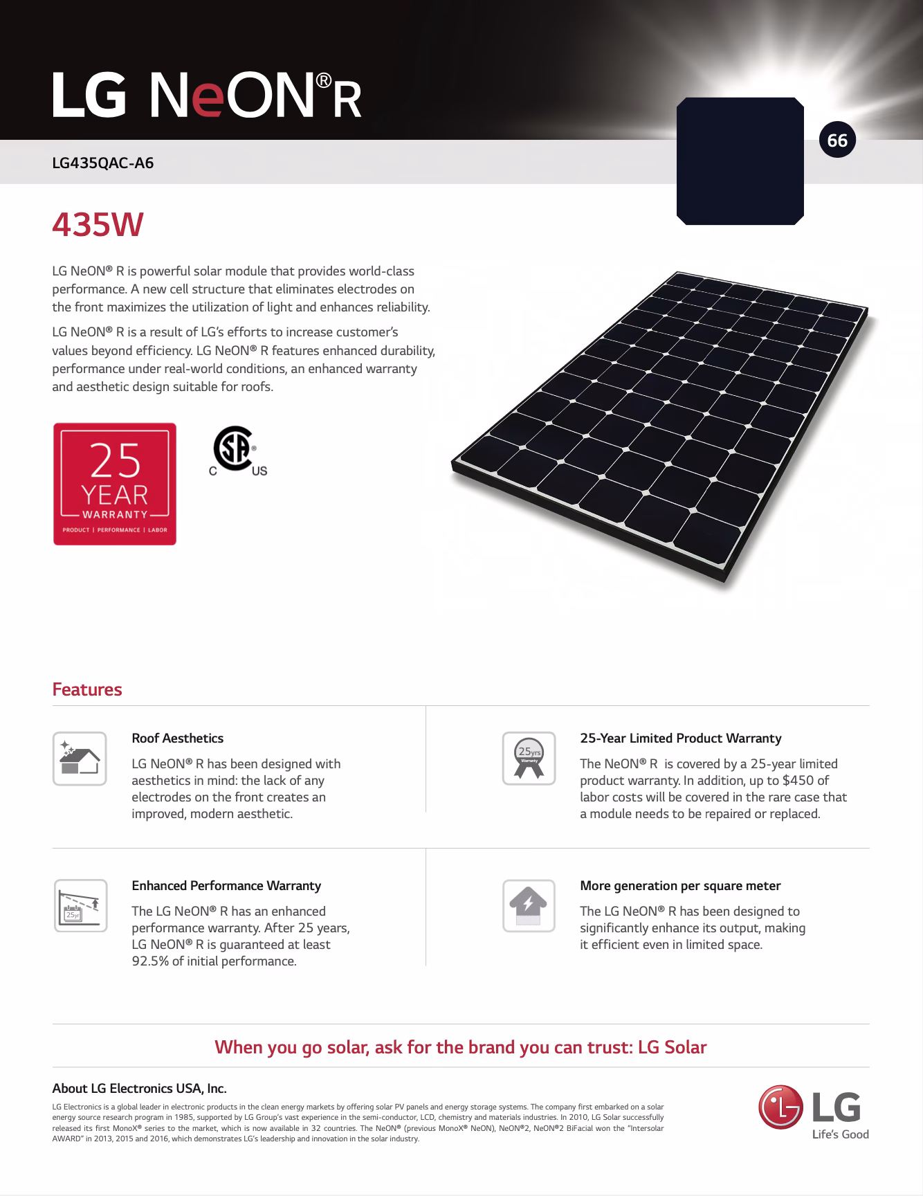 Are LG solar panels monocrystalline?