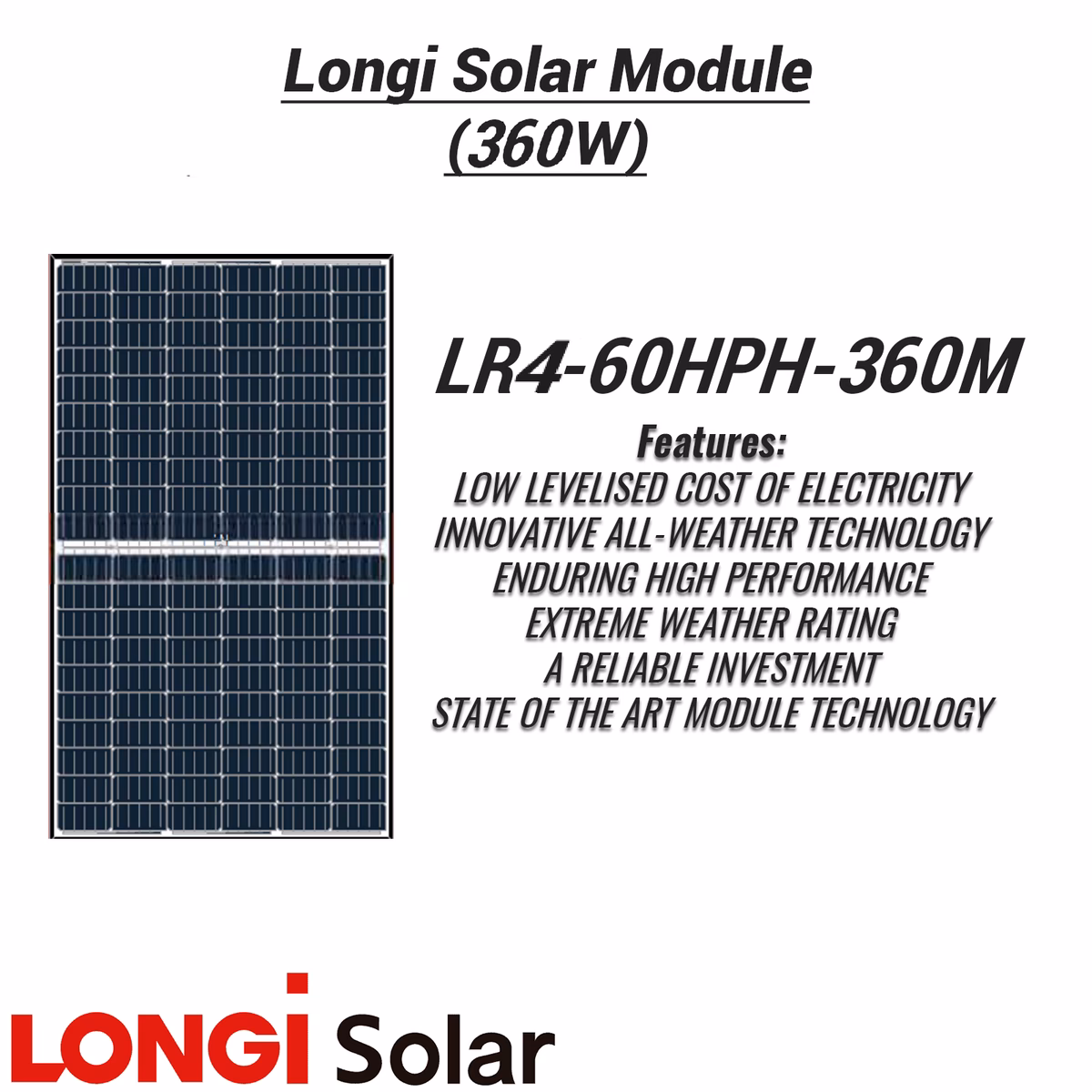 What is the warranty on LONGi solar panels?