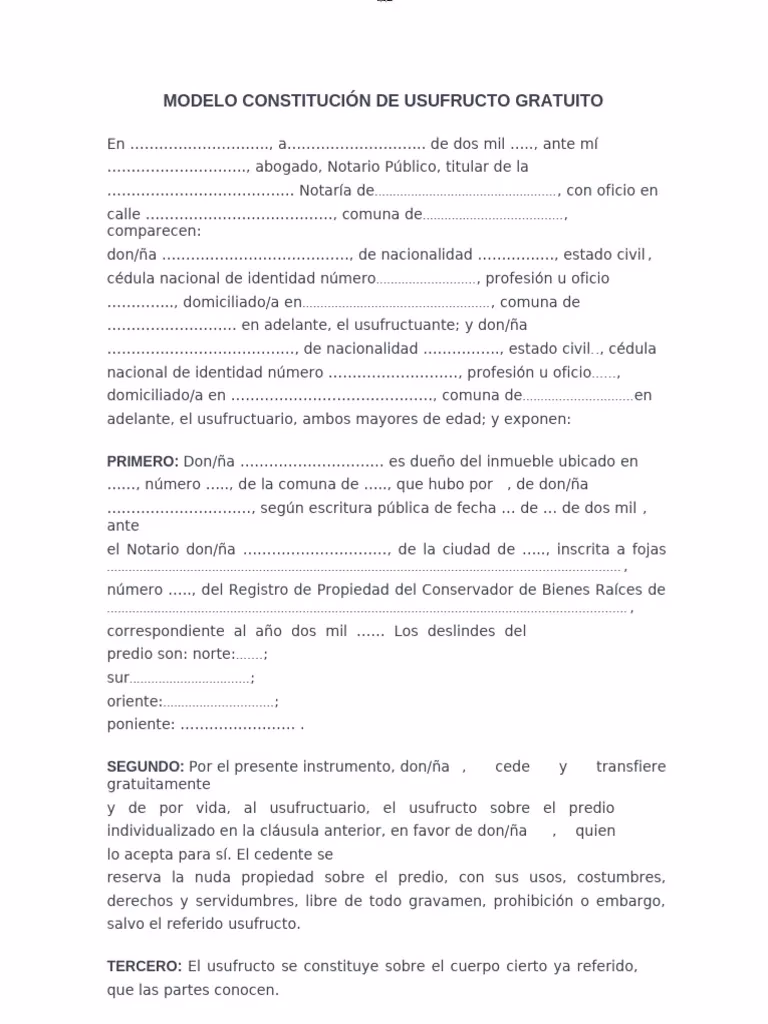 ¿Cuáles son los tipos de usufructo?