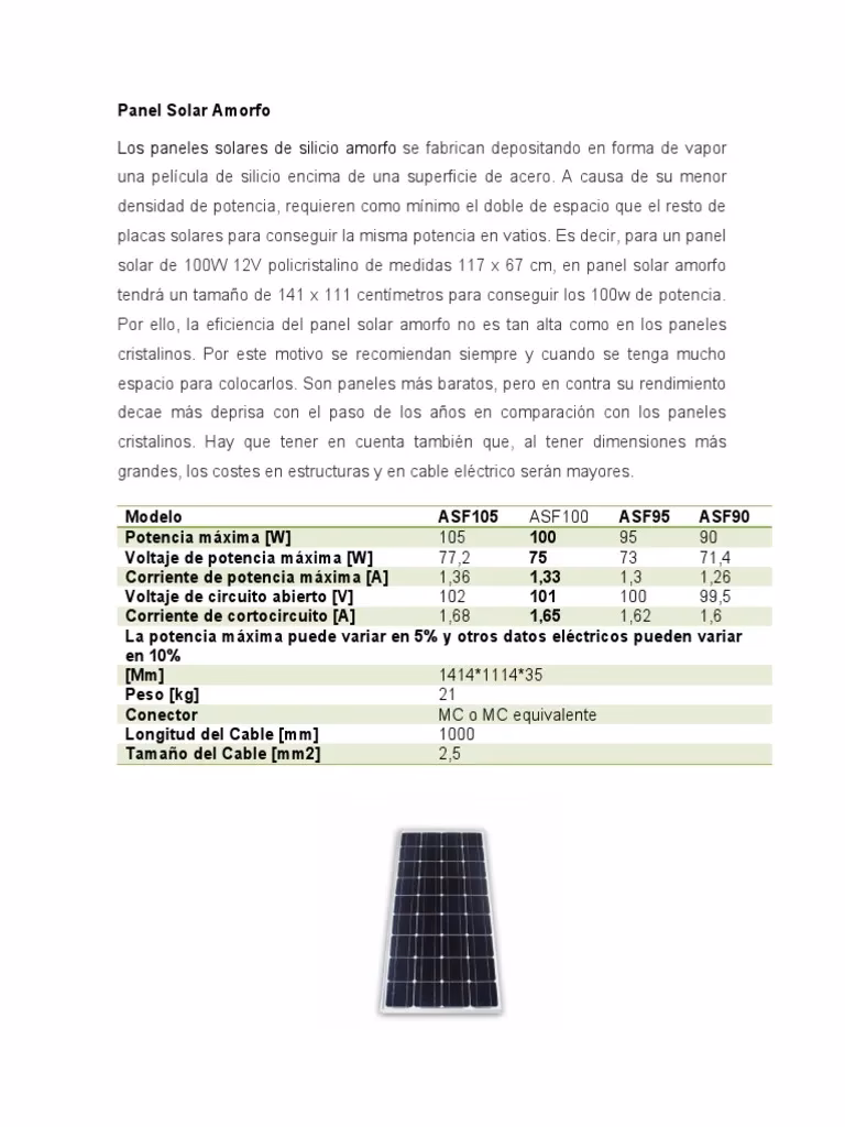 ¿Qué es una célula solar de silicio amorfo?