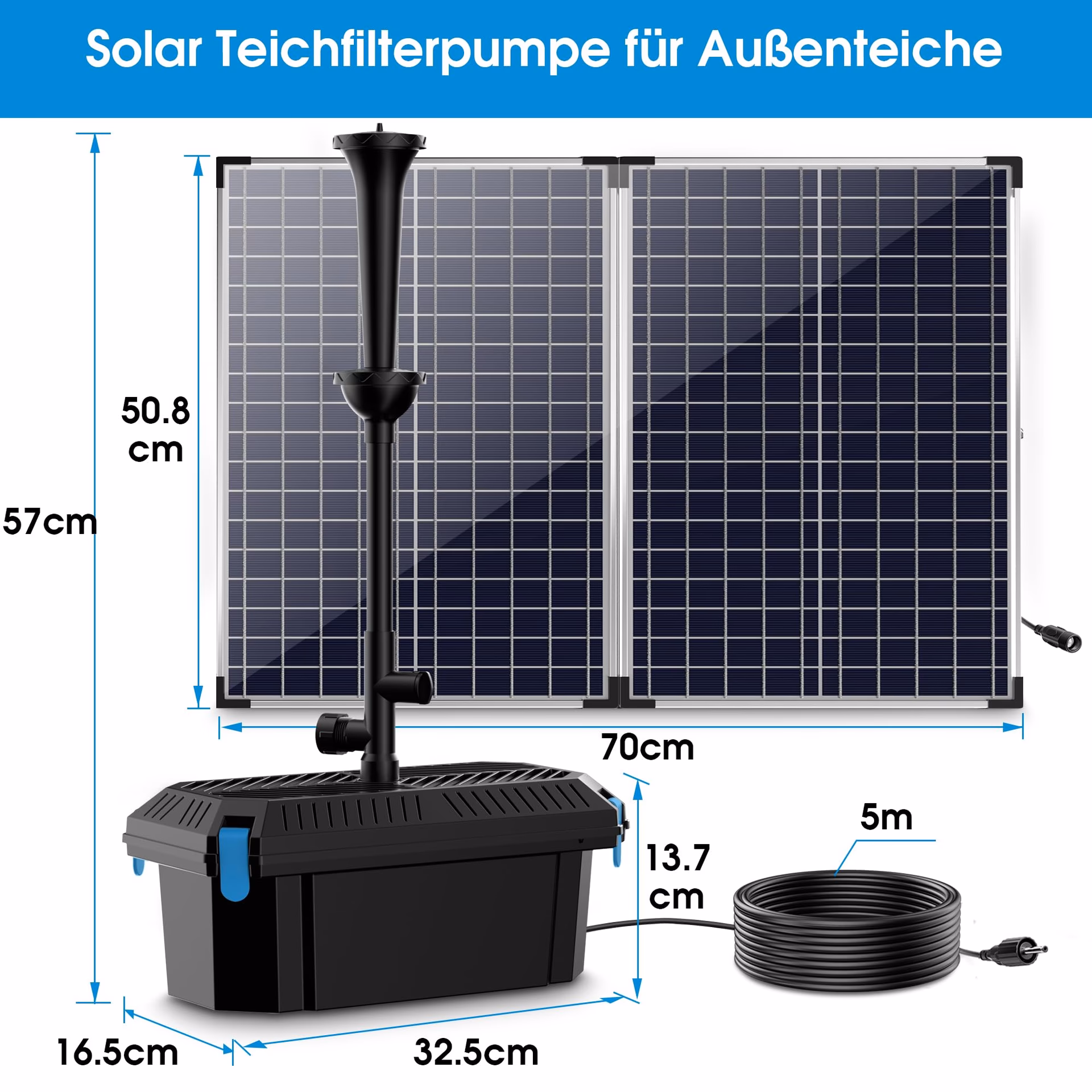 ¿Puede un panel solar hacer funcionar una bomba de estanque?