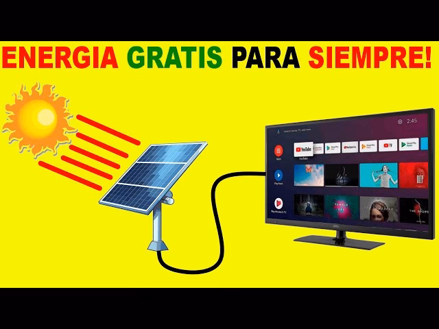 ¿Cuántos vatios de panel solar se necesitan para hacer funcionar un televisor?