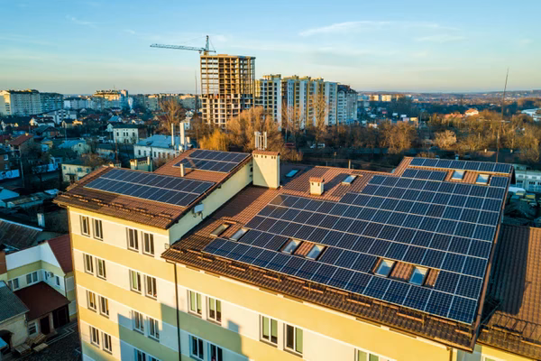 ¿Qué beneficios aportan los paneles solares a la estructura urbana de una ciudad?