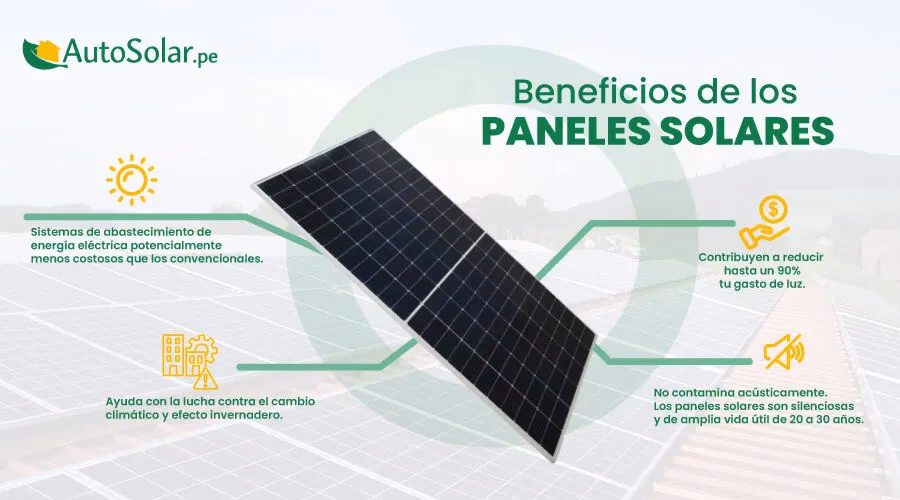 ¿Cuáles son 5 beneficios de tener paneles solares?