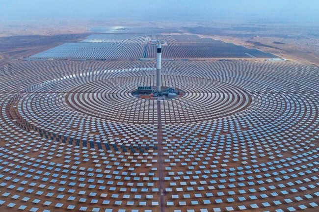 ¿Cuál es la planta de energía solar más grande del mundo Marruecos?