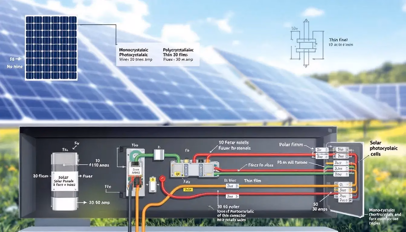 ¿Qué fusible utilizar para los paneles solares?