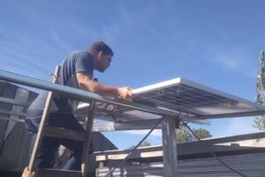 Rayo de sol paneles solares