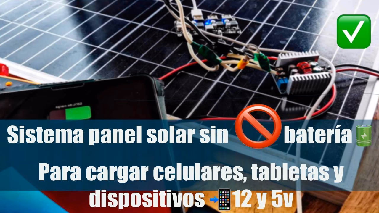 ¿Cómo conectar el panel solar a la batería sin controlador?