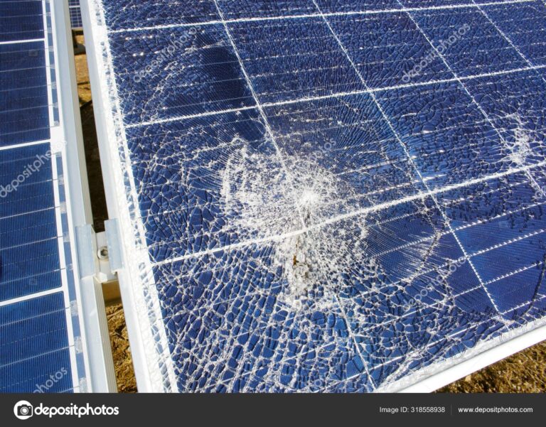 Panel solar con vidrio roto: ¿Sigue funcionando?