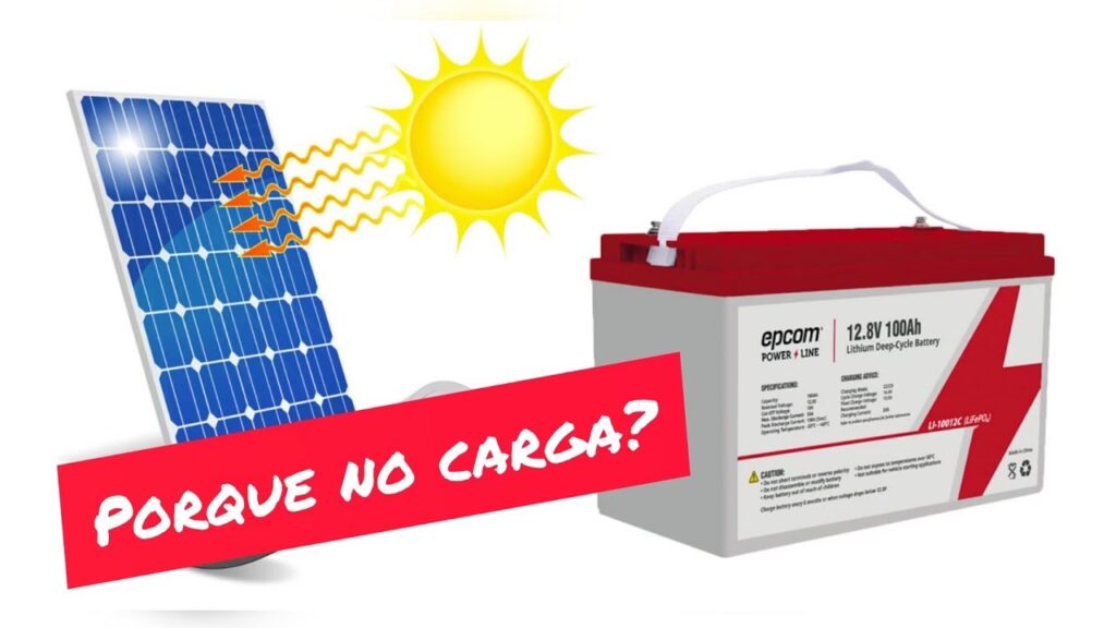 ¿Por qué mis paneles solares no cargan la batería?