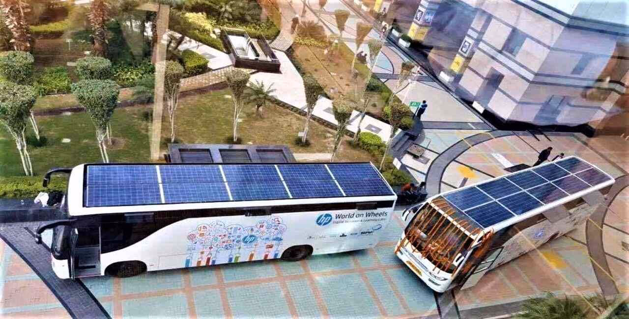 How much do solar-powered buses cost?