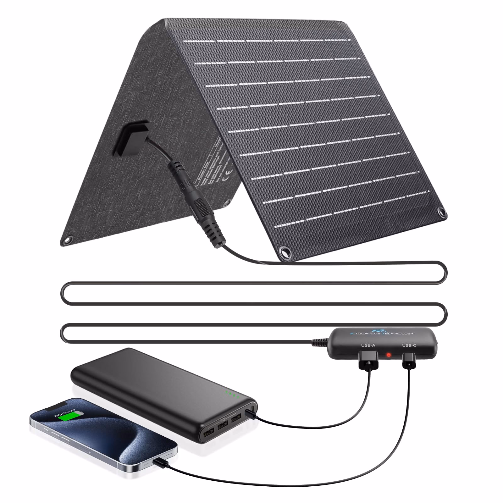Can I charge my phone directly with a solar panel?