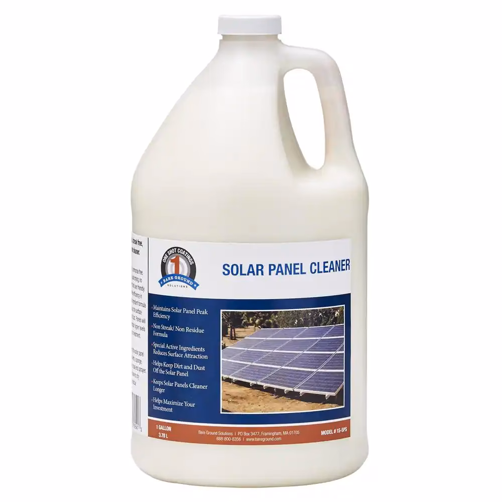 What soap is good for cleaning solar panels?