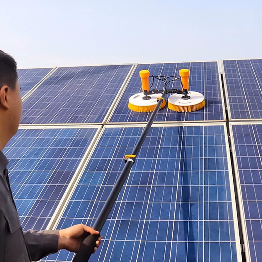What tool to use to clean solar panels?