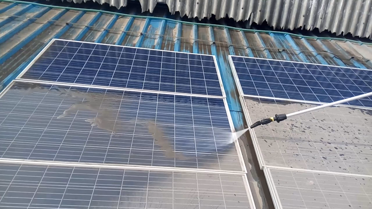 Can you clean solar panels without water?