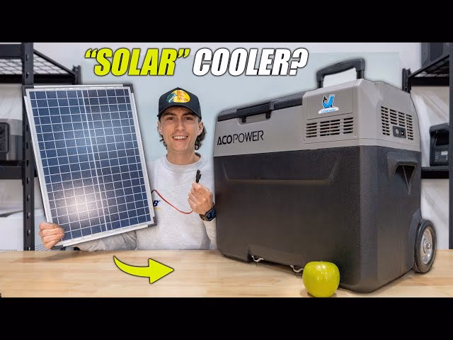 Can a solar panel run a cooler?