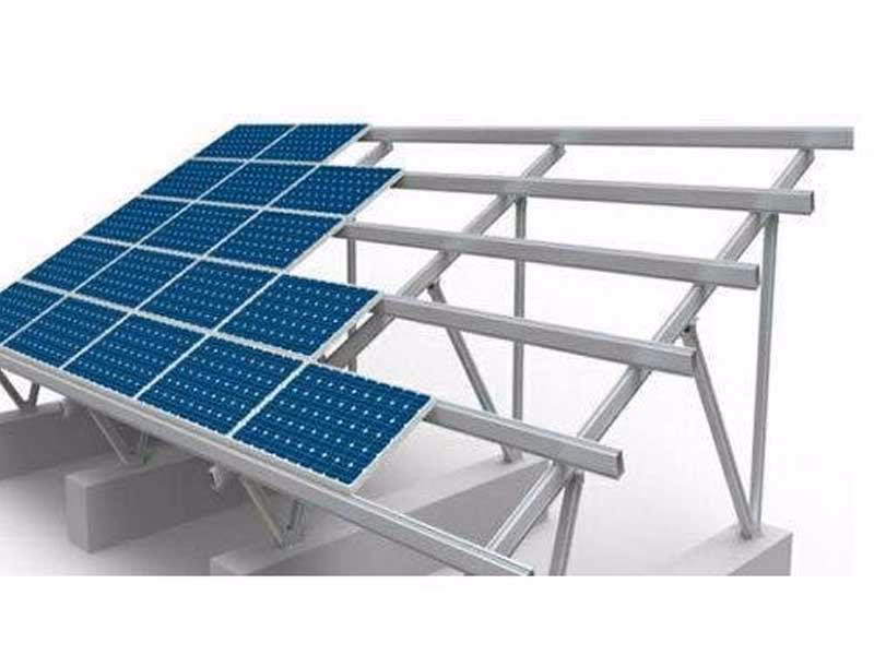 What material is used for solar panel frames?