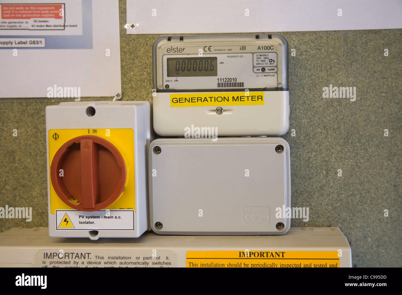 How to read solar panel generation meter?