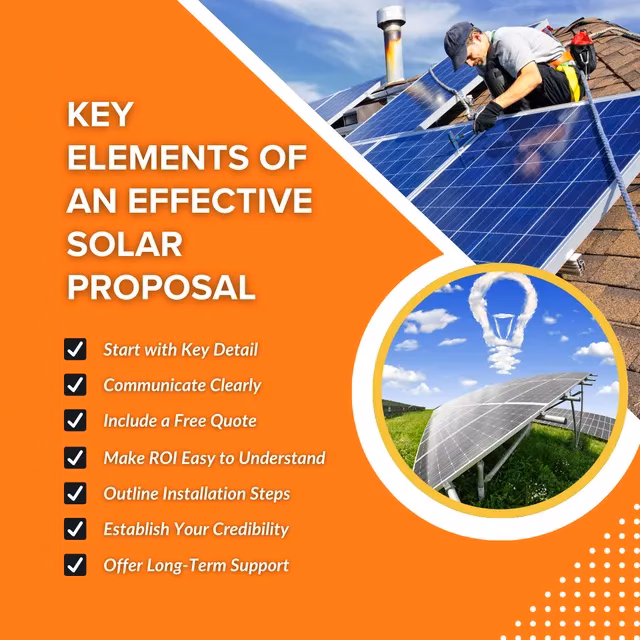 How to write a proposal for a solar project?