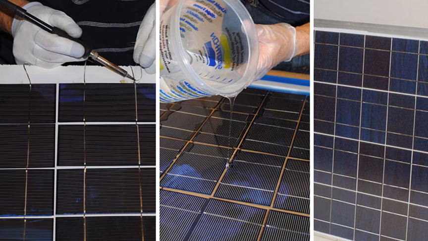 What is the sealant used in solar panels?