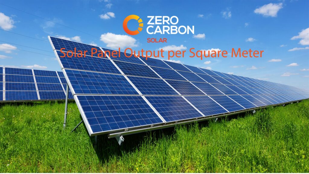 Vatios por Metro Cuadrado en Paneles Solares