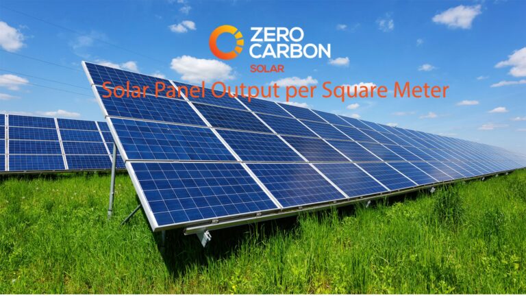 Vatios por Metro Cuadrado en Paneles Solares
