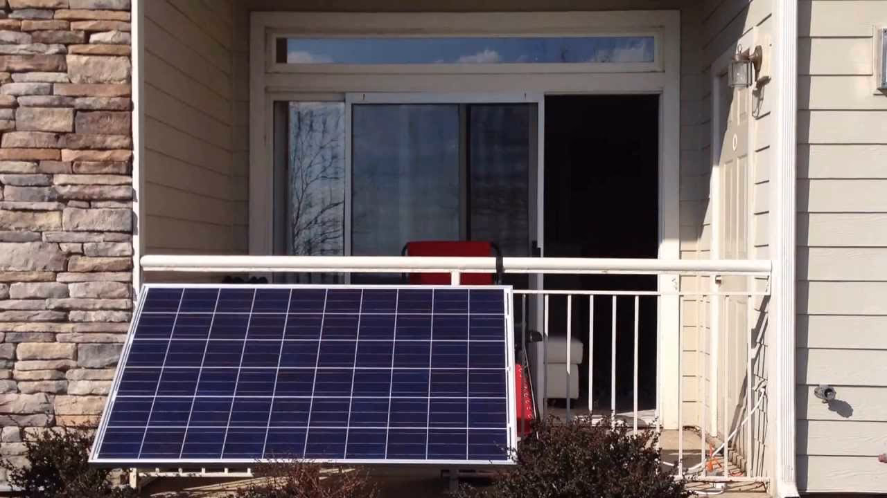 Can you use a solar panel in an apartment?
