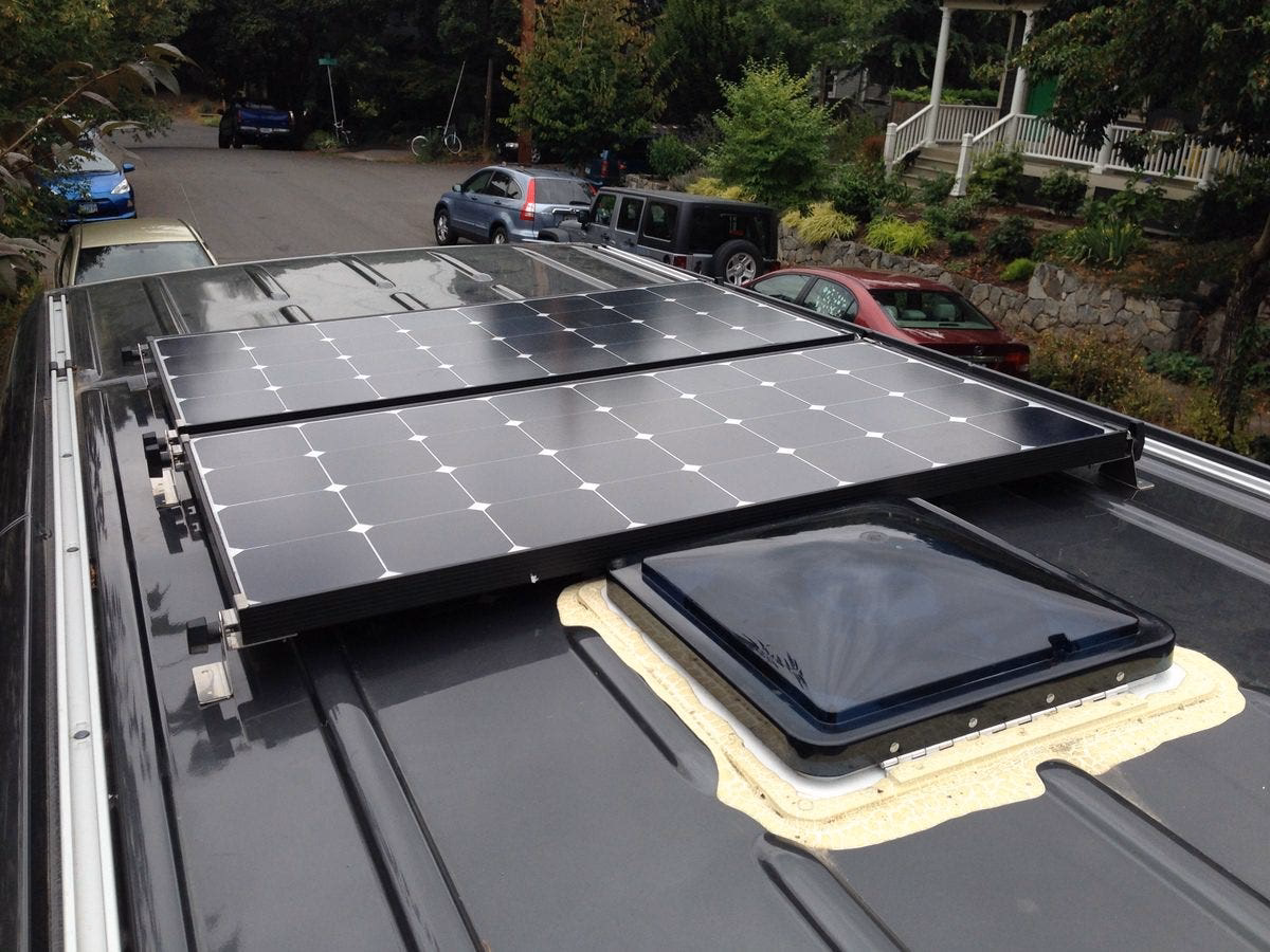 Is 400W of solar enough for a van?